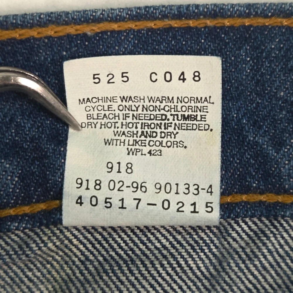 Vtg Levi's 90s 517 Orange Tab Bootcut Jeans Mens 36x32‎ Blue Made USA 1996 Dark